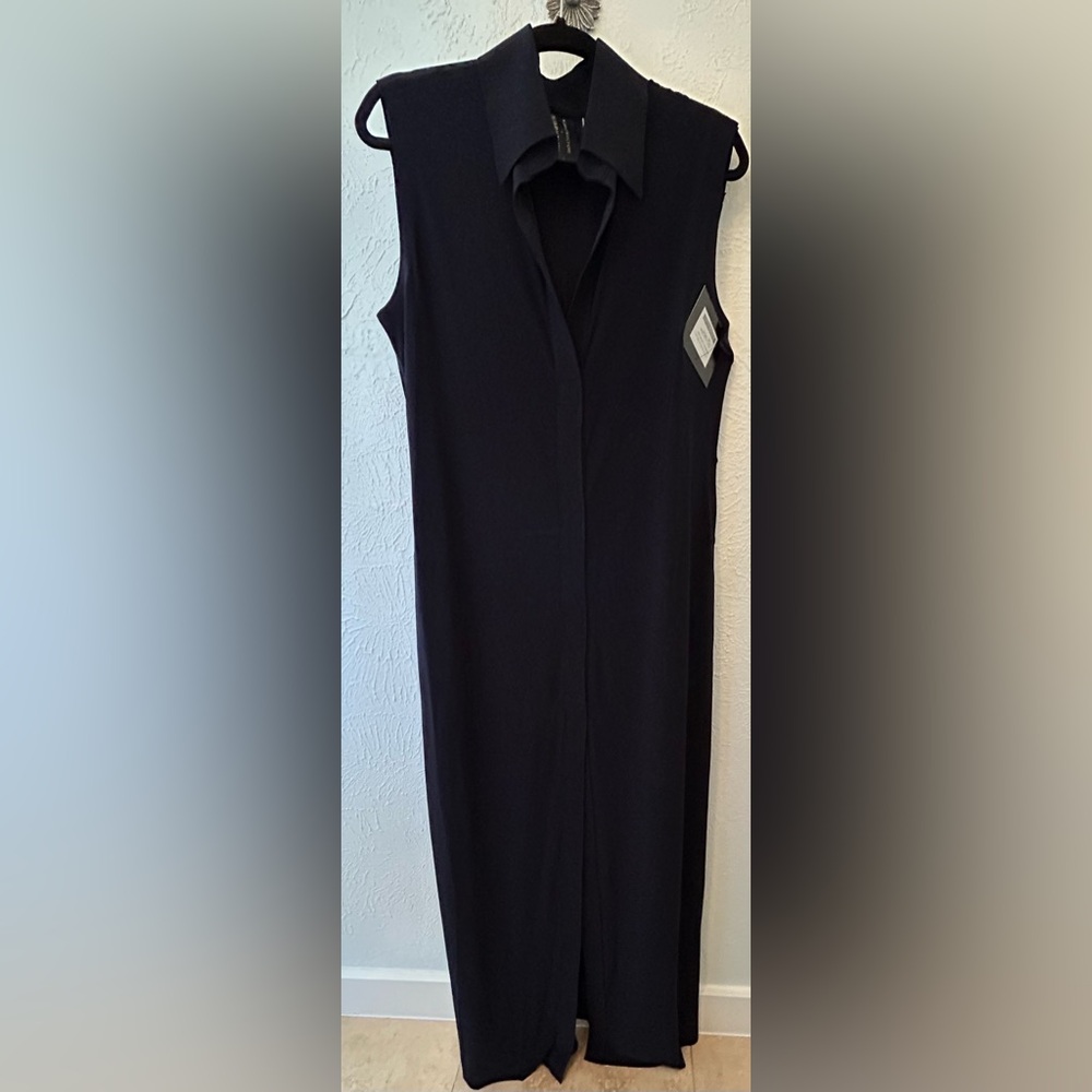 Norma Kamali -Kamali Kulture long dress- navy blue